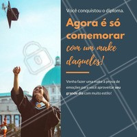 Cola na gente que é sucesso! Uma maquiagem à prova de emoções para um dia que promete ser cheio delas! Venha se preparar para o grande dia em que todo o esforço dos estudos será recompensado.👩🎓 #formatura #makeformatura #maquiagemformanda #formandalinda #ahazou #formanda #maquiagem #make #amo