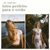 O loiro dourado é um tom alegre e versátil que combina perfeitamente com a chegada do verão! Apesar de ser levemente amarelado, quando combinado com nuances de cobre, que deixam as madeixas com um tom mais quente, fica ainda mais aquela cara de praia. Essa técnica é perfeita para prolongar a duração da cor, especialmente em cabelos castanhos. #loiro #amo #ahazou #cabelo #inspiração #hair #química #loiríssimo #dourado #praia #verão2018