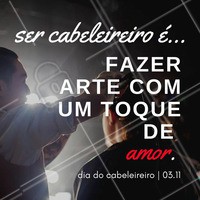 Hoje, 3 de novembro, é comemorado o Dia do Cabeleireiro! 💇 Parabéns para todos que trabalham com essa profissão maravilhosa e se dedicam a deixar mulheres sempre mais lindas e confiantes 💗 #diadocabeleireiro #cabeleireiro #ahazou #beleza