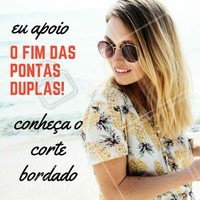 Quem aí também odeia pontas duplas? 🙋 Elas deixam o cabelo ressecado, sem brilho e sem força! Quer acabar com elas de uma vez? Agende o horário do seu corte bordado! 💇 #cortebordado #corte #ahazou #cabelo