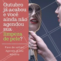 Novembro já chegou e você bobeou? 😱 Corre para agendar seu horário e cuide da sua pele! #limpezadepele #esteticafacial #ahazou #beleza