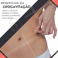 Saiba mais sobre os benefícios incríveis desse tratamento, converse com um de nossos profissionais sobre Lipocavitação e tenha um corpo bem modelado para este verão 😉 #lipocavitação #amo #ahazou #estéticacorporal #gorduralocalizada #beleza #beauty