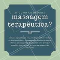 Se você está em busca de melhorar sua saúde e ainda não conhece esse tratamento que beneficia física e psicologicamente, você está perdendo! Converse com um de nossos profissionais e agende seu horário ☺️💆💆♂️ #massagemterapeutica #massagem #tratamento #cuidados #saúde #massoterapeuta