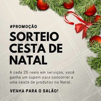 A cada 25 reais em serviços, você ganha 1 cupom para concorrer a uma linda cesta de natal. Participe, agende o seu horário! #SalaoDeBeleza #Ahazou #Beleza #Cabelos #Natal #CestaDeNatal #CorteDeCabelo #Cabelo #Instabeauty #Autoestima #Diva