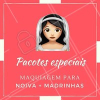 Vai casar? 👰 Aproveite nossos pacotes com promoções especiais para noivas e madrinhas, pra todo mundo arrasar no casamento! #casamento #Noiva2018 #noivas #ahazou #maquiagemnoiva