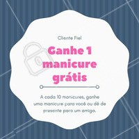 Adquira o seu cartão fidelidade. Venha para o nosso espaço para ter as unhas divando! #Manicure #Unhas #Ahazou #Beleza #UnhasDeDiva #NailsArt #Esmalte #Instabeauty #Autoestima