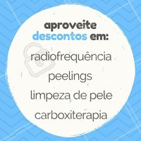 Quem ama descontos? 🙋 Aproveita nossos preços super especiais nesses tratamentos faciais e agende seu horário! #estetica #esteticafacial #ahazou #promocao #desconto