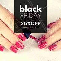 Agende agora, válido somente na sexta-feira dia 24/11! #BlackFriday #Manicure #Autoestima #Ahazou #SalãoDeBeleza #Esmalte #Beleza #NailArt #UnhasDecoradas #Instabeauty #Unhas