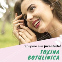 Qual a fórmula da juventude? Toxina botulínica! 😜 Conhecida popularmente por "Botox", é um procedimento estético que vai fazer a diferença na sua pele! Venha conhecer e agende seu horário ☎️ #botox #esteticafacial #ahazou #toxinabotulinica