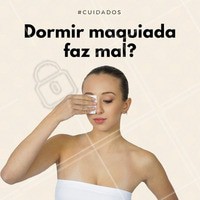 A maquiagem que você não retirou hoje pode render diversos problemas amanhã. Os produtos tampam os poros e causam alergias, espinhas e irritação na pele. Dê atenção aos cincos minutos que vão fazer a sua pele respirar. #esteticafacial #pelesaudavel #ahazou #cuidadoscompele #maquiagem #autoestima #beleza