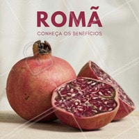 A romã é uma #fruta originária do Oriente Médio e da Ásia Menor, pertence ao grupo das punicácias e possui uma polpa comestível, além de pequenas sementes. Sabe-se que a romã é uma fruta #antioxidante, mineralizante e refrescante. O chá produzido pelas cascas do fruto é eficaz contra infecções da garganta. Além disso é usado no combate à diarréias e disenterias. Nome científico: Punica granatum #nutrição #alimentosaudável #ahazou #saude #beleza #bemestar #autoestima #romã