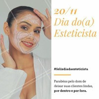 Para todos os profissionais dessa área, desejamos um grande parabéns! Os cuidados de vocês vai além da saúde, vocês cuidam do emocional, do coração fragilizado e da autoestima baixa! Continuem ajudando as pessoas a se cuidarem e se amarem como só um esteticista sabe fazer 👏💙 #diadoesteticista #estéticafacial #amo #ahazou #parabéns #saúde #bemestar #beleza #autoestima