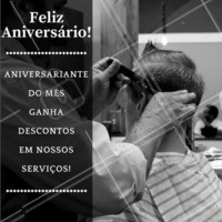 Aproveite o desconto nesta data especial!
#Aniversário #MêsDeAniversário #Parabéns #Barbearia #Promoção #Ahazou