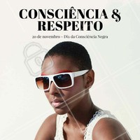 Hoje é dia da Consciência Negra! É dia de fazer uma reflexão e nos lembrarmos de um povo que lutou pelos seus direitos e fez história. Consciência Negra Sim! ✊✊✊ #Ahazou #Beleza #ConsciênciaNegra #Respeito #Preconceito