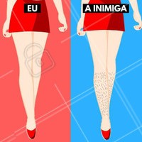 Quando você tá com a perna lisinha e tomba as inimigas! 💁 Agende já o horário da sua depilação ☎️ #depilacao #depilacaoegipcia #ahazou