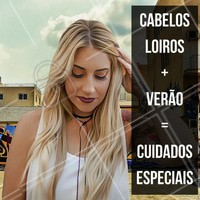 O Verão está chegando, seu cabelo precisa de cuidados especiais!
#CabeloLoiro #CuidadoEspecial #Cabelo #Salão #Beleza #Ahazou