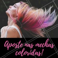 E curta seu visual novo para o Verão!
#Mechas #MechasColoridas #Cabelo #Salão #Beleza #Ahazou
