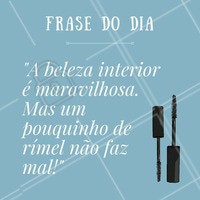 Beleza interior + beleza exterior = mulher completa! 💖 Cuide da sua beleza interior e deixa a exterior com a gente! ;) #beleza #quote #Inspiracional #ahazou