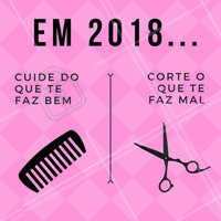 Se prepare pra 2018! Desapegue daquele cabelo que você usou por anos e venha aproveitar uma mudança! 💇 #cabelo #ahazou #salaodebeleza #corte