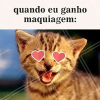 Obaaaaa! Quem aí também fica assim? 😂 #maquiagem #makeup #ahazou #amo