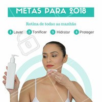 Cuidar da pele todos os dias fará toda a diferença em 2018! Uma pele linda é uma pele saudável! #autoestima #peleperfeita #ahazou #beleza #esteticafacial #autoestima #bemestar