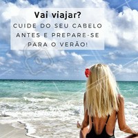 O sol, a água do mar e o cloro da piscina formam o combo perfeito para prejudicar a saúde dos cabelos. Aproveite nossos tratamentos de hidratação, reconstrução e muito mais: prepare-se para o verão para não acabar com o cabelo na praia! 😱 #cabelo #verao #ahazou #loiro