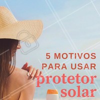 Todo mundo já sabe que a proteção solar é indispensável, principalmente no verão. Mas ainda assim, algumas pessoas preferem ficar sem proteção 😱 Se você é dessas, olha só o que o protetor pode fazer por você: 1. Impede o envelhecimento precoce da pele. 2. Evita o aparecimento de manchas! 3. Essencial para prevenir o câncer de pele. 4. Melhora a textura da pele e hidrata. 5. Tem para todos os gostos! Pele oleosa, seca, madura etc. Então aproveite e abuse do protetor solar sempre! 😘 #protetorsolar #ahazou #verao #cuidadoscomapele #esteticacorporal #esteticafacial