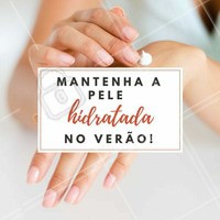 A hidratação é sempre essencial para a pele. Mas, com tanto Sol e calor no verão, a pele precisa de um cuidado especial! Nunca esqueça de hidratar a pele diariamente com seu hidratante favorito. 😉 #hidratacao #pelehidratada #cuidadoscomapele #ahazou #verao #esteticacorporal