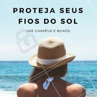 O Sol em excesso pode prejudicar a saúde dos fios, por isso é tão importante usar bonés ou chapéus para protegê-los! ☀️ Outra opção é usar um leave in com proteção solar 😉 #verao #cuidadadoscomocabelo #cabelo #ahazou