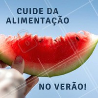 Alimente-se de frutas, verduras, sucos, vegetais e muita água nesse verão para que você possa se sentir bem! 🍎 #verao #ahazou #alimentacao #detox #comerbem