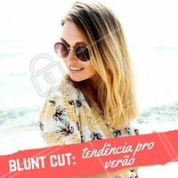 O blunt cut é o corte reto que virou tendência entre as famosas e vai ser tendência total no verão! O Blunt Cut veio para ficar e pode ser uma alternativa ao Long Bob e Chanel, pra quem não tem tanta coragem de ousar com cortes mais curtinhos. Aproveite essa tendência e curta o verão com um novo corte! ;) #cabelo #corte #tendencia2018 #ahazou #verao