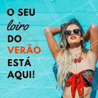 Tem combinação melhor do que verão e cabelo loiro? 😍 Pra quem tem medo da transformação total, aposte em luzes e iluminações mais discretas nos fios. Agende já seu horário e saiba qual o melhor loiro para você! #loiro #cabeloloiro #ahazou #verao