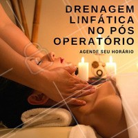A drenagem linfática já é queridinha para a eliminação de líquidos. Mas você já sabe da importância da drenagem linfática no pós operatório? o ato cirúrgico em si causa algumas lesões no corpo que provocam o extravasamento de líquidos do interior das células para a camada abaixo da pele e à formação de cicatrizes e hematomas. A drenagem linfática vai ajudar na diminuição do inchaço da área e no processo natural de cicatrização do corpo! Agende seu horário e converse com nossos profissionais para saber mais. ☎ #drenagem #drenagemlinfatica #ahazou #esteticacorporal #estetica #cirurgia #poscirurgia