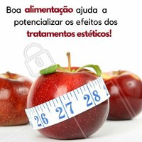 Já está mais que comprovado que uma alimentação saudável aliada com tratamentos estéticos dá sim resultado! Cuide seu do corpo e da alimentação sempre. 🍎 #alimentacao #estetica #ahazou #esteticacorporal #emagrecimento