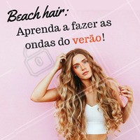O efeito de cabelo de praia é sempre tendência no verão. Para criar esse efeito, utilize um surf spray (spray de sal) que vai dar volume para os fios. Depois disso, é só amassar os fios com as mãos ou com a ajuda de um difusor! Outra opção é prender o cabelo num coque, e deixar por um tempo até as ondas se formarem! 😍 #cabelo #verao #ahazou #beachhair #cabelodepraia