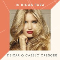 Tá com dificuldade de crescer o cabelo? Olha essas dicas:
1 - Tenha paciência. O cabelo demora pra crescer!
2 - Corte as pontas pra que elas fiquem saudáveis e evite a quebra dos fios.
3 - Faça uma hidratação profunda com um profissional.
4 - Não esqueça do condicionador!
5 - Use água fria para lavar o cabelo.
6 - Cuide muito da alimentação, mantendo-a nutritiva.
7 - Escolha a escova certa pro seu cabelo!
8 - Cuidado para não quebrar os fios com a toalha, seja delicada na hora de secar!
9 - Troque sua fronha por um um tecido acetinado, evitando a quebra.
10 - Siga um cronograma capilar de hidratação, reconstrução e nutrição.
#cabelo #nutricao #hidratacao #crescimento #ahazou #projetorapunzel #cabeloslongos