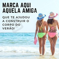 Sempre tem aquela amiga que ajuda a gente nessa jornada, né? 😂 Marca ela aqui nos comentários! #esteticacorporal #projetoverao #verao2018 #ahazou #corpodoverao