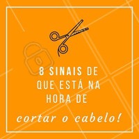 1. Você vive com ele preso. Esse é um sinal de que você pode não estar tão feliz com o corte atual!
2. Excesso de pontas duplas.
3 . Pontas secas
4. Já faz 3 meses que você cortou!
5. Seu cabelo dá muito trabalho para arrumar e nenhum penteado te satisfaz.
6. Seu rosto parece sempre cansado!
7. O cabelo não tem movimento e parece pesado.
8. As pontas parecem duras e com aspecto queimado!
E aí, se identificou em algum desses? Agende já seu horário e venha mudar seu visual! 😉
#cabelo #corte #cortedecabelo #ahazou #cuidadoscomocabelo