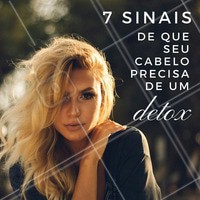 1) Couro cabeludo oleoso. 2) Couro cabeludo com descamação. 3) Couro cabeludo com coceira. 4) Fios grudados e sem movimento. 5) Fios sem brilho. 6) Pontas quebradiças. 7) O cabelo não cresce! 😱 E aí, reconheceu algum desses sinais no seu cabelo? Agende já o horário do seu detox capilar e conheça esse tratamento inovador! #detoxcapilar #ahazou #detox #cabelo #cuidadoscomocabelo