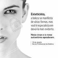 Um feliz dia a todos os profissionais que cuidam da beleza! #diadoesteticista #esteticacomamor #ahazou #esteticista #esteticacorporal #esteticafacial #autoestima #beleza #bemestar