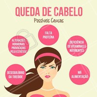 Você sofre com queda de cabelo? Você já parou para pensar que ele pode estar caindo por má alimentação? #cabelo #quedadecabelo #cabeleireiro #salaodebeleza #ahazou #beleza #autoestima #saude