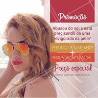 Insira aqui os detalhes da sua promoção #PeelingDeDiamante #HidrataçãoFacial #TratamentoFacial #Ahazou #Beleza #Estetica #PeleSaudavel #BemEstar #Verão #Sol