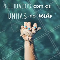 1. Remova o esmalte um dia antes de fazer as unhas, deixando-as respirar. 2. Hidrate sempre com creme, sérum ou óleo. 3. Aposte em bases fortificantes para não quebrar a unha! 4. Tenha um kit de emergência com todos os itens para cuidar das unhas até na viagem! 💅 #unhas #ahazou #manicure