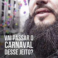 Não passe vergonha no Carnaval, agende o horário para fazer sua barba! #carnaval #barbearia #barba #ahazou #estilomasculino #autoestima #beleza