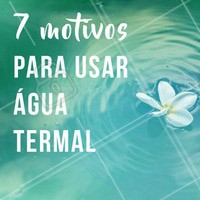 A água termal ficou famosa de uns tempos pra cá e muitas pessoas ainda tem dúvida da função dela! Olha só: 1 - Acalma, pois é rica em minerais e nutrientes antioxidantes que protegem a pele e equilibram o PH quando a pele está irritada. 2 - Ajuda a cicatrizar! Quando tiver espinhas ou machucadinhos na pele, experimente borrifar água termal. 3 - Protege. A água ajuda a proteger a pele do ar condicionado ou viagens longas que ressecam! 4 - Prepara a pele antes da maquiagem e ajuda a durar mais! 5 - Limpa. A água ajuda a limpar impurezas que acumulam na pele durante o dia. 6 - Refresca, depois da atividade física ou dia de muito calor. 7 - Ajuda no tratamento da pele, por estimular a renovação celular e defesas antioxidantes da pele! Perfeito, né? 😍 #cuidadoscomapele #ahazou #aguatermal #esteticafacial