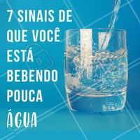 Já parou pra pensar que você pode estar desidratada e nem sabe? 😱 Olha só os sinais: 1 - Dor de cabeça, 2 - Prisão de ventre, 3 - Pele seca, 4 - Imunidade baixa, 5 - Cansaço e mau humor, 6 - Fome excessiva, 7 - Metabolismo lento. E aí? Quantos desses sinais você tem? Não esqueça de beber água! 💧 #hidratacao #beberagua #ahazou #agua #saude #bemestar