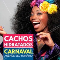 Deixe seus cachos hidratados para pular bem a vontade nesse #Carnaval! Agende agora mesmo o seu horário! #SalãoDeBeleza #CabelosCacheados #Ahazou #Hidratação #Cachos #AfroHair #Autoestima #Divas