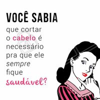 Todo mês nossos cabelos crescem em média 1 cm, então, se seu cabelo está saudável ele deveria crescer 3cm ao longo de 3 meses. Esse é o tempo ideal entre um corte e outro! Retirar as pontas secas e duplas é fundamental para um visual bonito, limpo e bem cuidado. Além do que, cortar o cabelo sempre renova nossa autoestima 😘 #cabelo #corte #ahazou #cortedecabelo