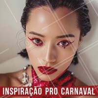 Que tal essa inspiração pra arrasar no Carnaval? 🎉 #maquiagem #makedecarnaval #ahazou