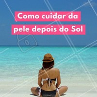 Foi à praia e se expôs muito ao Sol? Cuidado! Se a pele está ardendo ou vermelha, tome alguns desses cuidados: 1 - Tome banho com água morna e nunca quente! 2 - Enxugue-se com delicadeza. 3 - Aposte em loções pós-sol que sejam refrescantes e calmantes pra pele. 4 - Aposte em um tratamento de hidratação potente, aliada com cremes hidratantes em casa! ;) #sol #ahazou #bronzeado #esteticacorporal